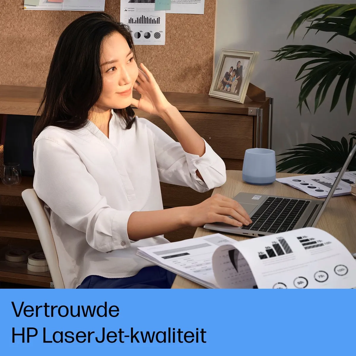 HP LaserJet Tank MFP 1604w Multifunctionele Printer - Wit