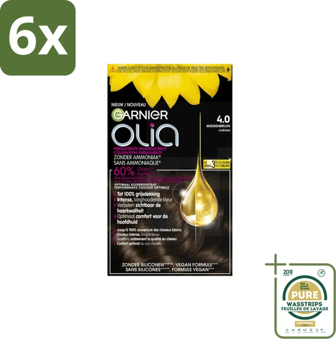 Garnier Olia Haarkleuring Middenbruin