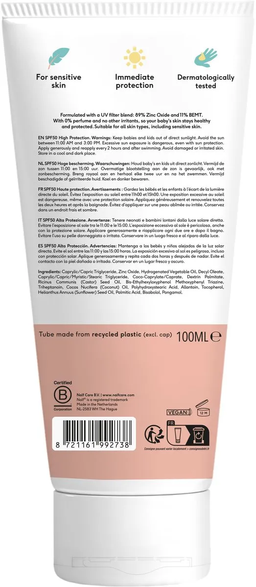 Naïf Mineral Sunscreen SPF50 2x100ml