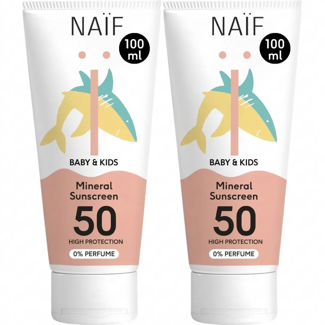 Naïf Mineral Sunscreen SPF50 2x100ml