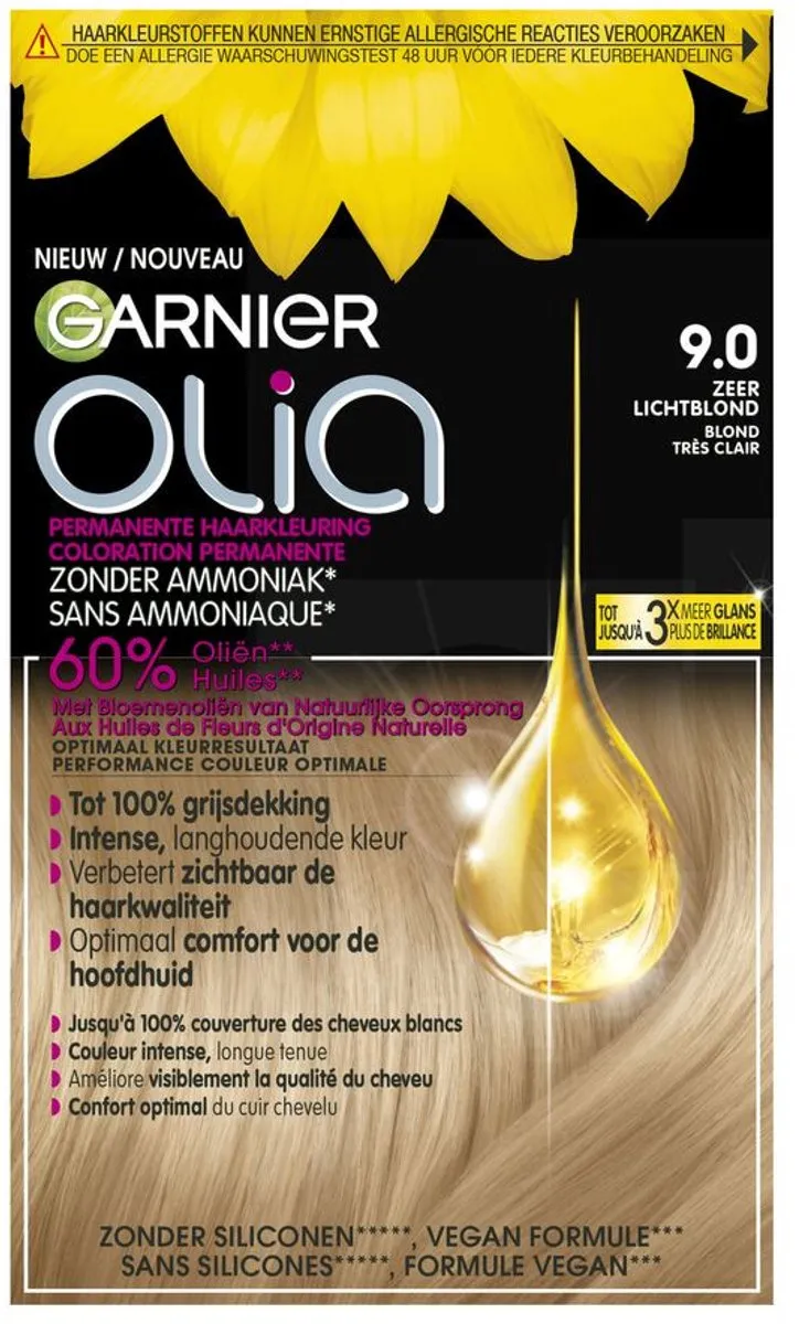 Garnier Olia 9 Haarkleuring Zeer Lichtblond - 15 Stuks