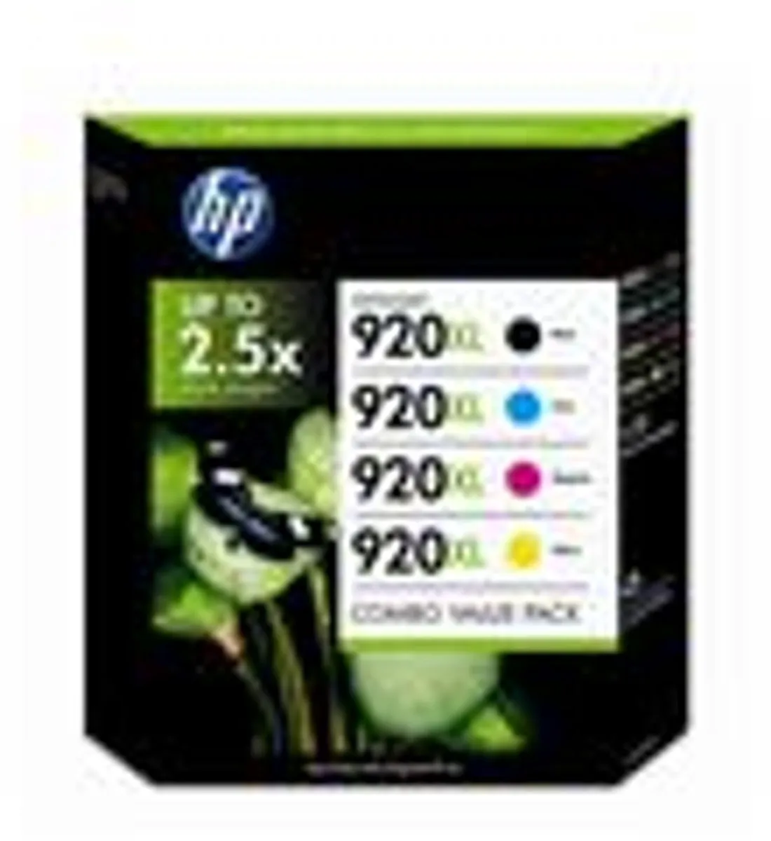 HP 920XL C2N92AE Inktcartridge - 4 Stuks - Zwart/Cyaan/Magenta/Geel