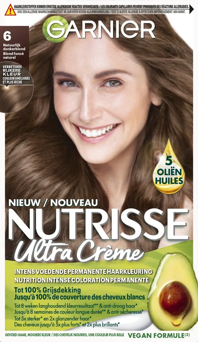 Garnier Nutrisse Ultra Crème 6 Natuurlijk Donkerblond 824ml