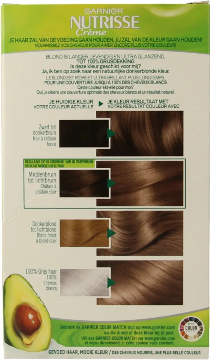 Garnier Nutrisse Ultra Crème 6 Natuurlijk Donkerblond 824ml - afbeelding 6 van 6