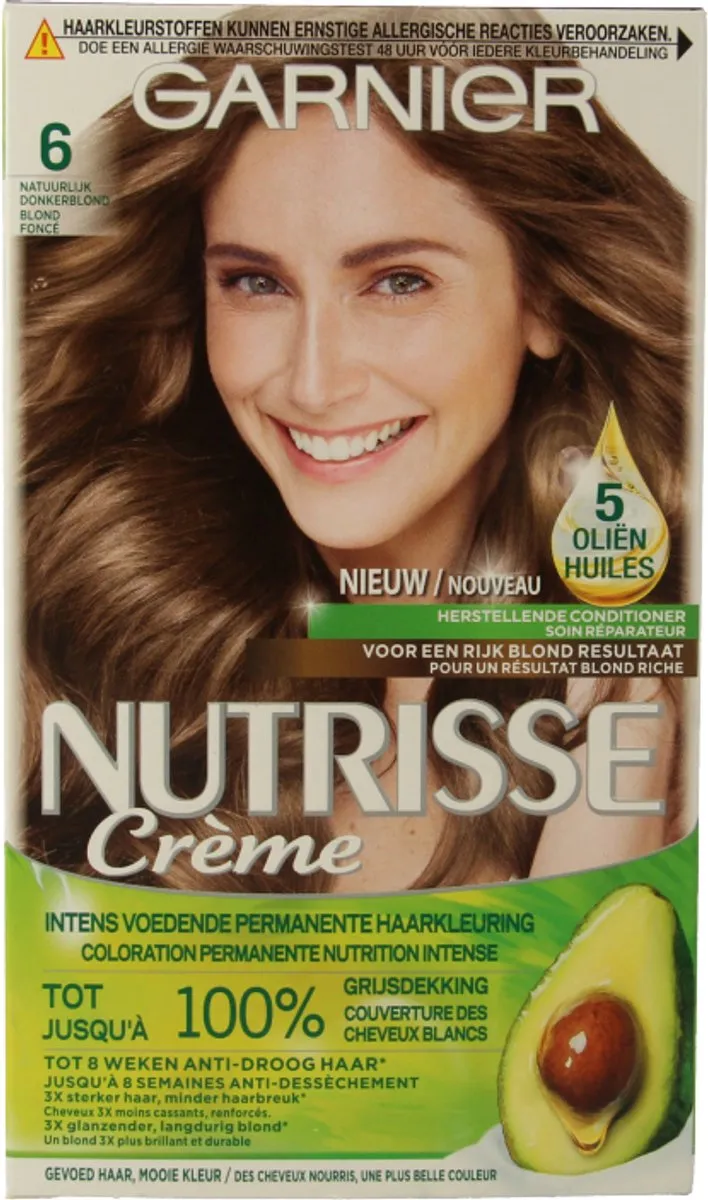 Garnier Nutrisse Ultra Crème 6 Natuurlijk Donkerblond 824ml