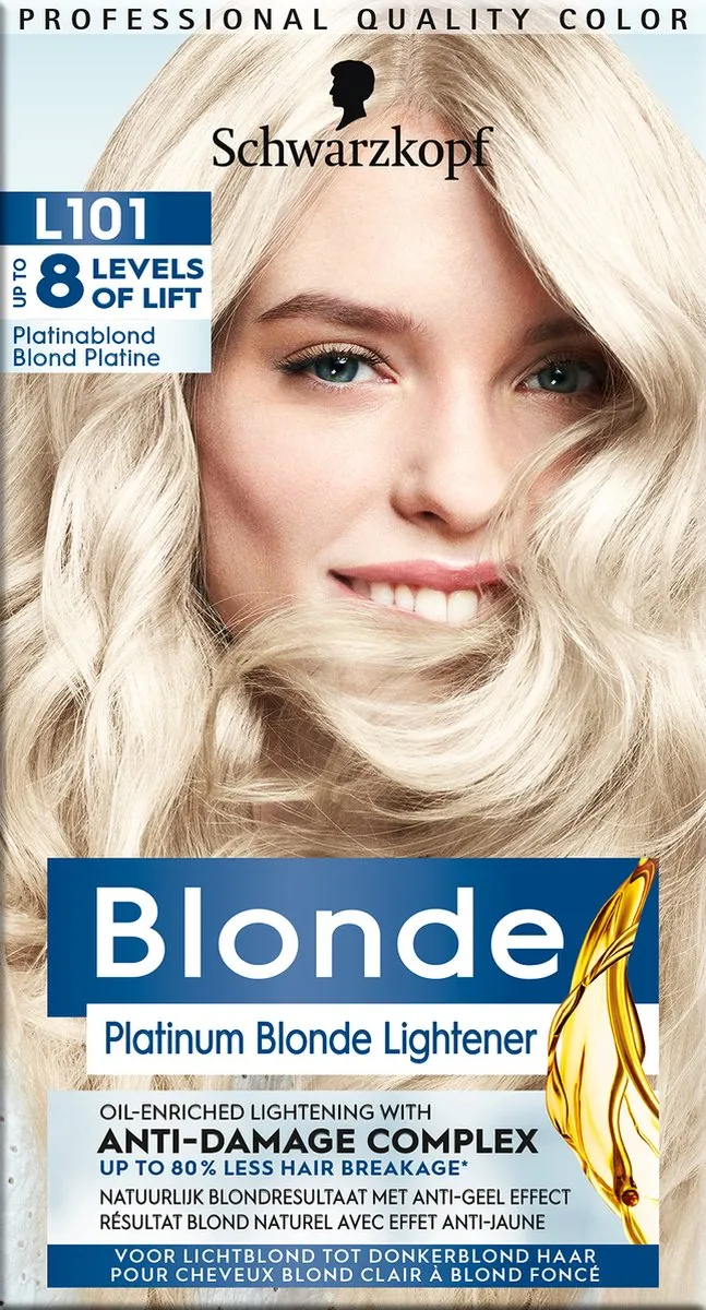 Schwarzkopf Blonde L101 Platinum Blond Haarverf - 660ml - 3 Stuks