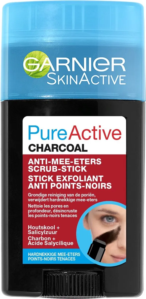 Garnier Skinactive Face Pure Active Charcoal Scrub-stick 50ml