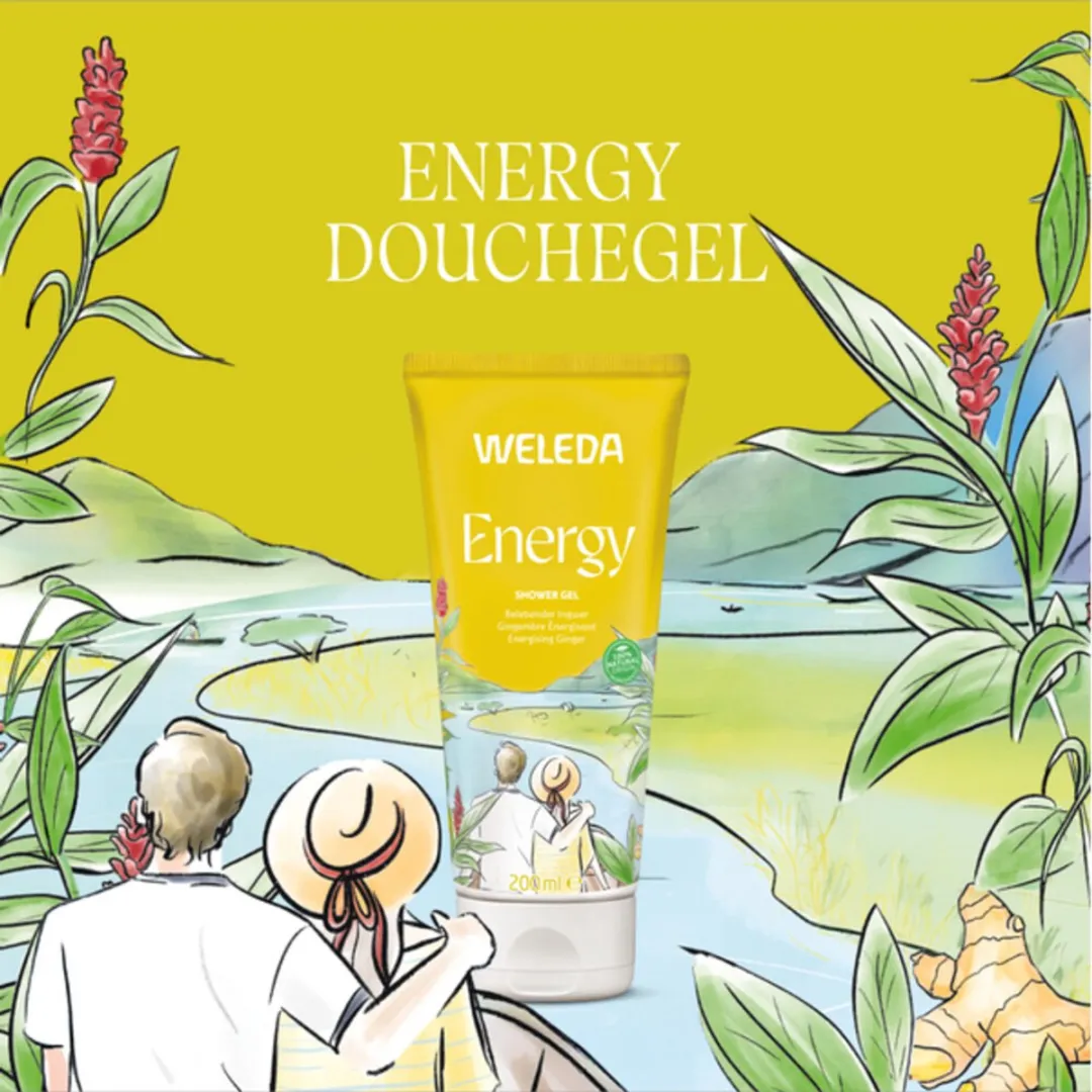 Weleda Aroma Shower Energy Douchegel 200ml - 6 Stuks