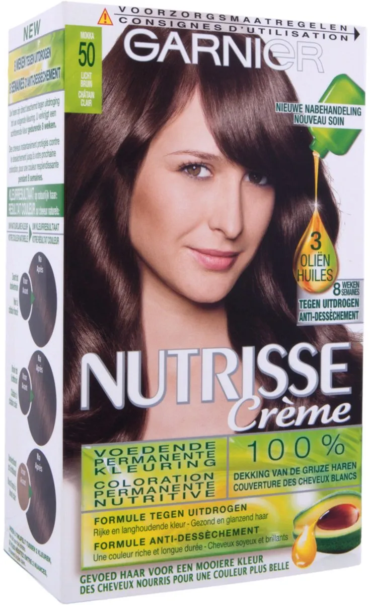 Garnier Nutrisse Ultra Crème 5 Lichtbruin Permanent Haarkleuring 197g