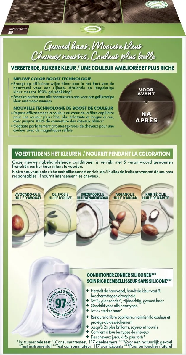 Garnier Nutrisse Ultra Crème 5 Lichtbruin Permanent Haarkleuring 197g