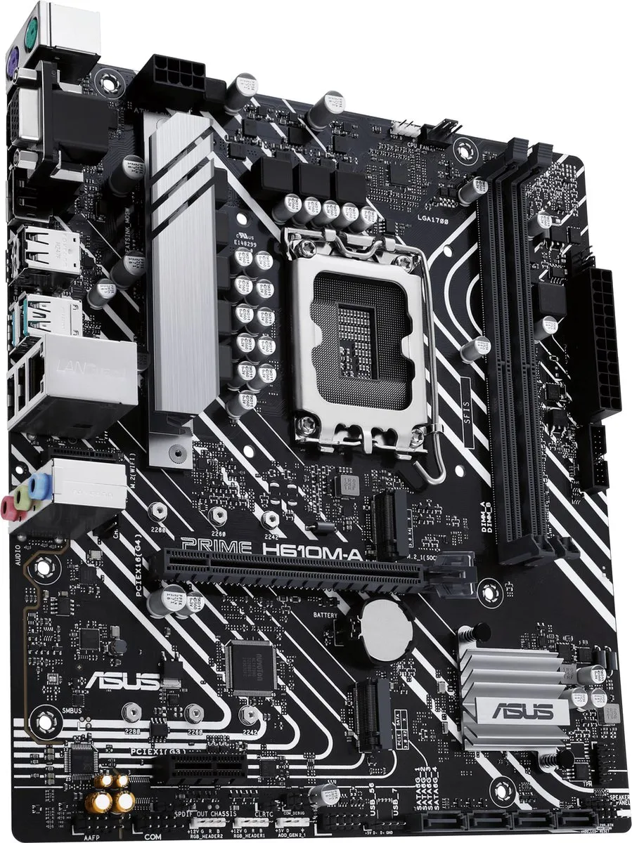 ASUS PRIME H610M-A-CSM H610 Micro-ATX Moederbord - afbeelding 6 van 6