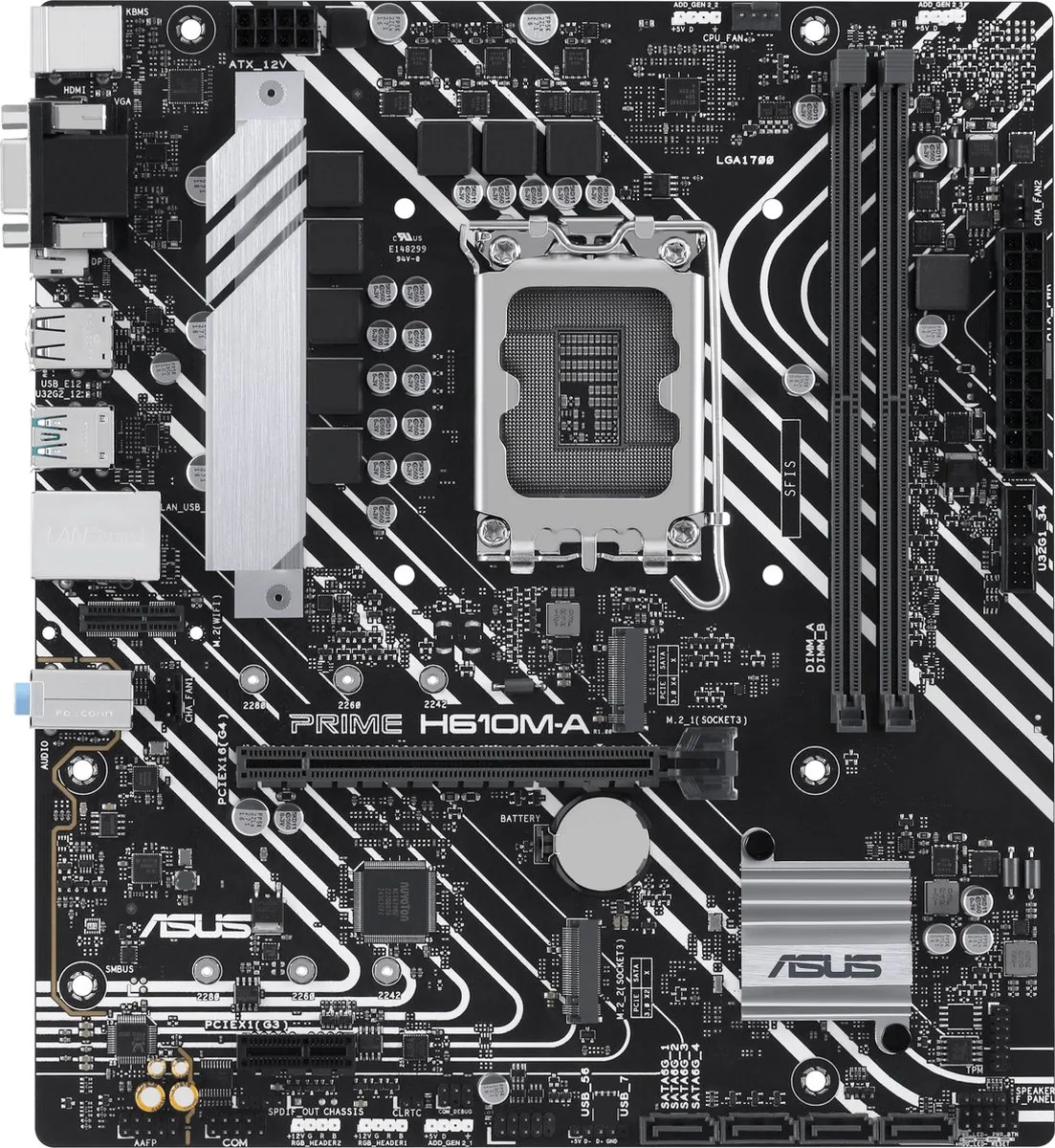ASUS PRIME H610M-A-CSM H610 Micro-ATX Moederbord