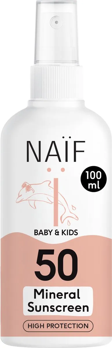 Naïf Minerale Zonnebrand Spray SPF50