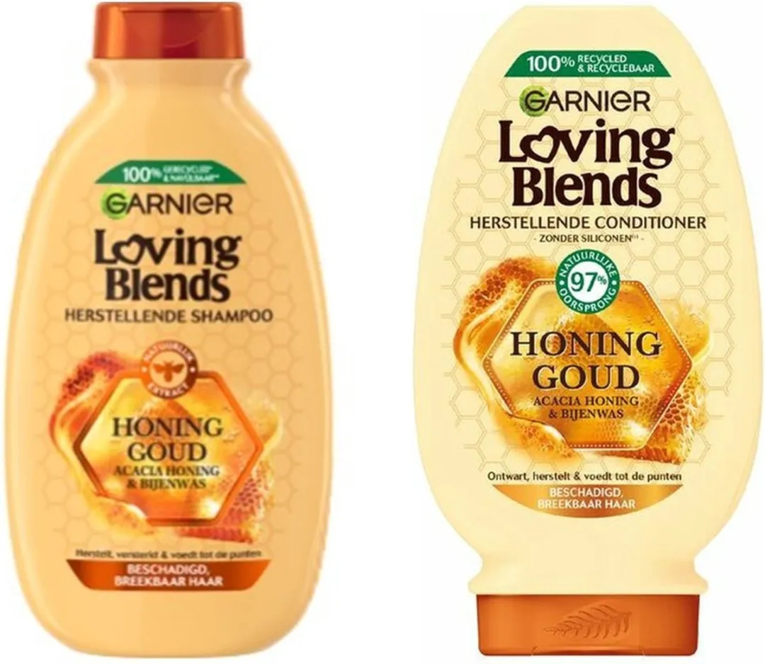 Garnier Loving Blends Honing Goud Shampoo & Conditioner 2x550ml