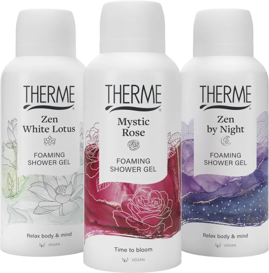 Therme Foaming Shower Favorites Geschenkset - 3x50ml Douchegel