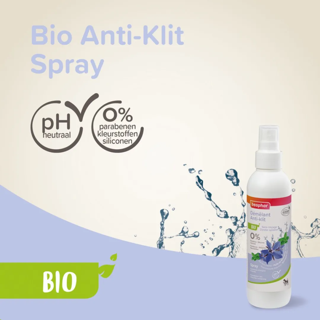 Beaphar Bio Anti-Klit Spray 200ml - 3 Stuks