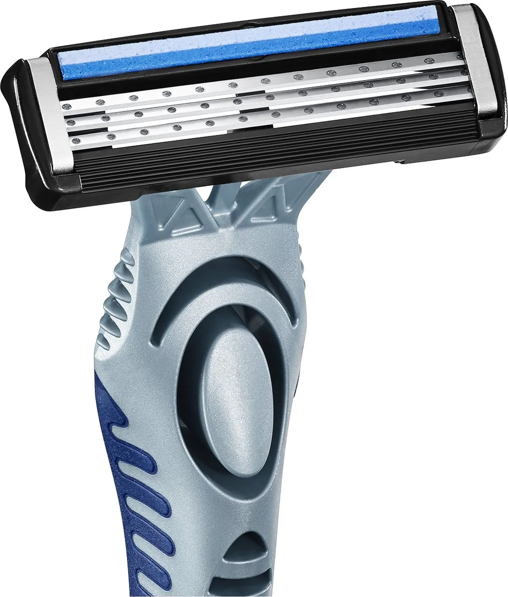 BIC Flex 3 Heren Scheermesjes 5-Blad Blauw - 3 Stuks