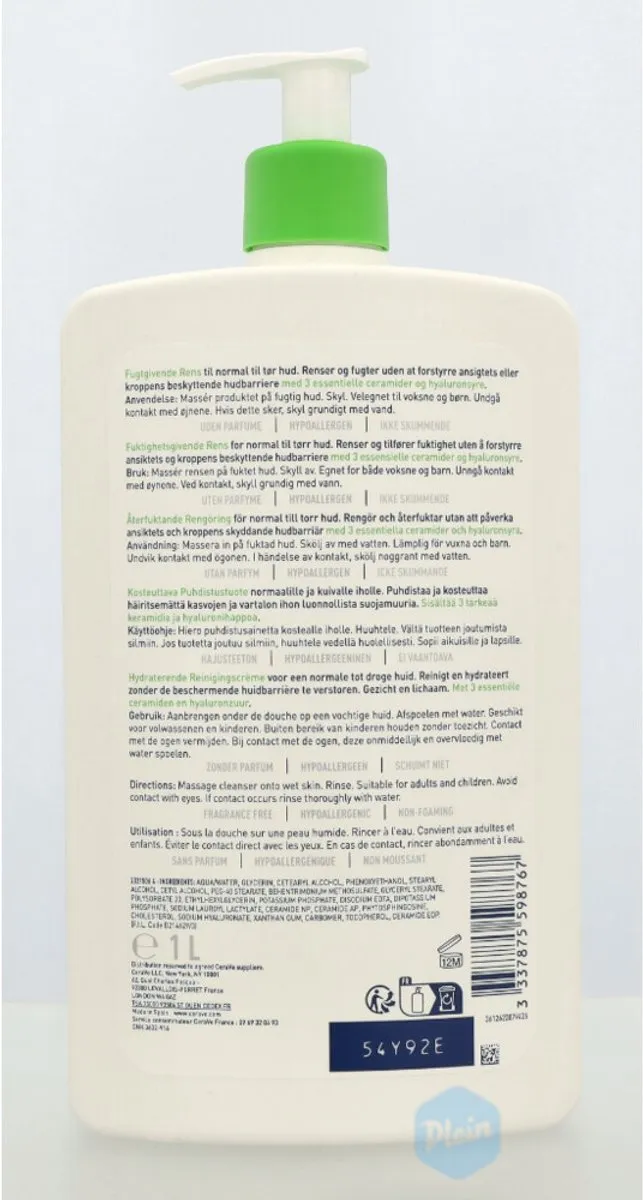 CeraVe Hydraterende Reinigingscrème 1000ml