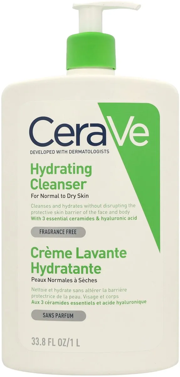 CeraVe Hydraterende Reinigingscrème 1000ml