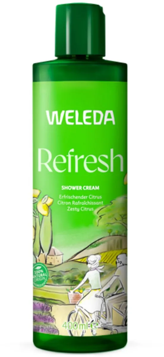 Weleda Refresh Douchecrème 400ml - Citrus & Litsea Cubeba