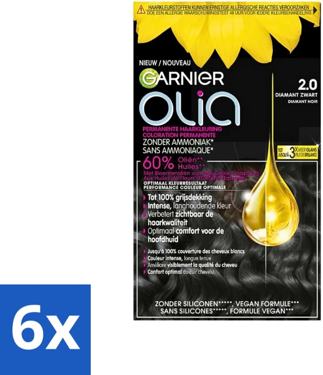 Garnier Olia 2 Diamant Zwart Haarkleuring