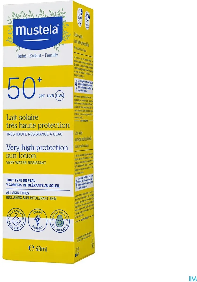 Mustela Zonnemelk SPF50+ Familie 40ml