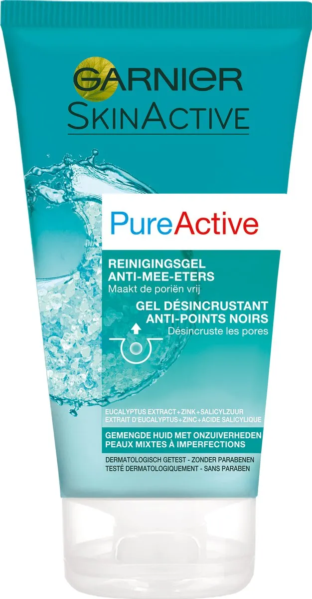Garnier PureActive Reinigingsgel Anti-Eters 450ml - 3 Stuks