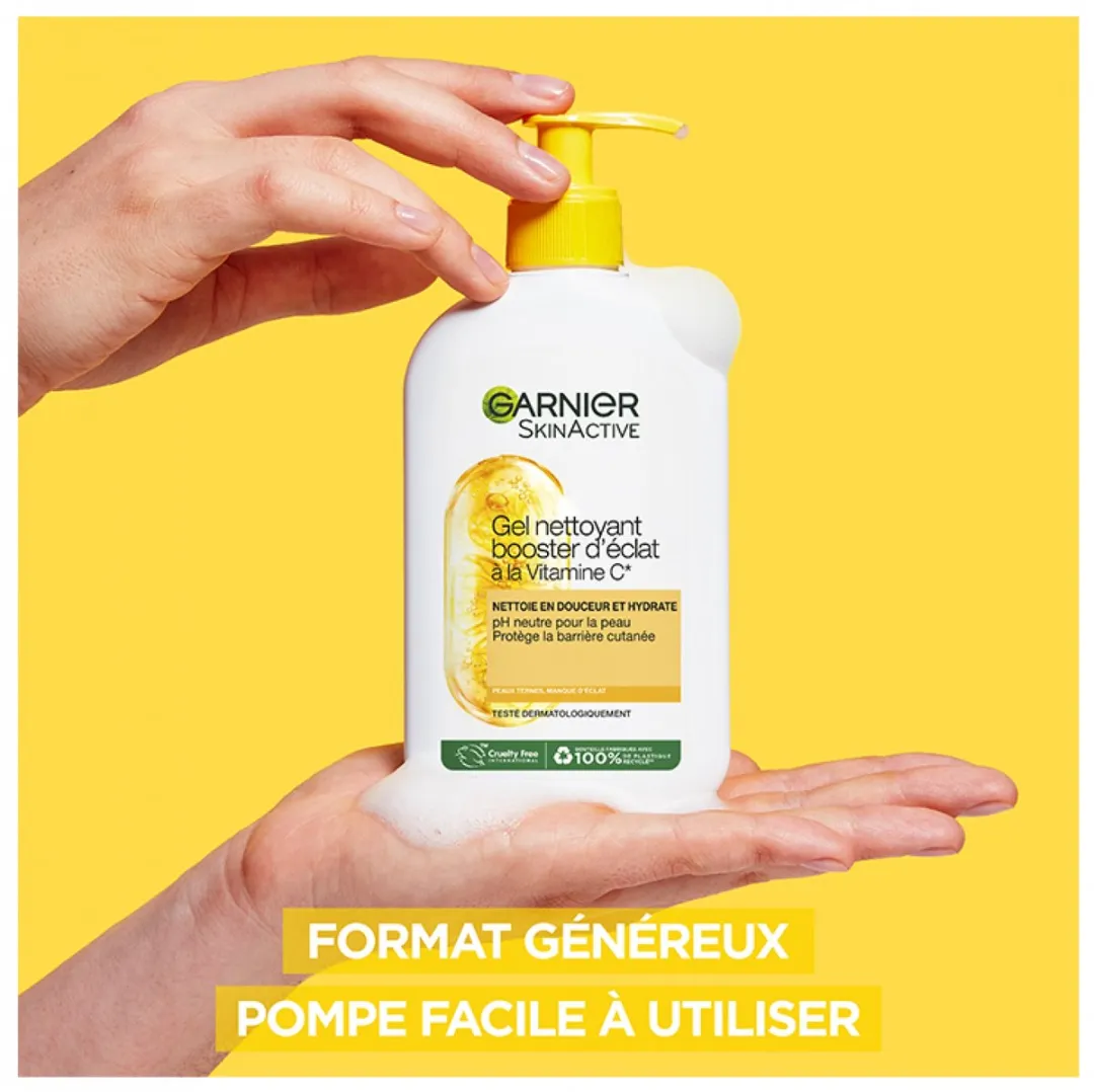 Garnier SkinActive Glow Booster Reinigingsgel Vitamine C 250ml