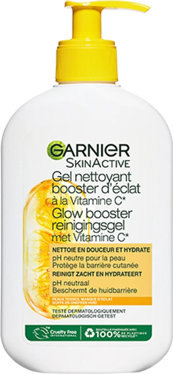 Garnier SkinActive Glow Booster Reinigingsgel Vitamine C 250ml