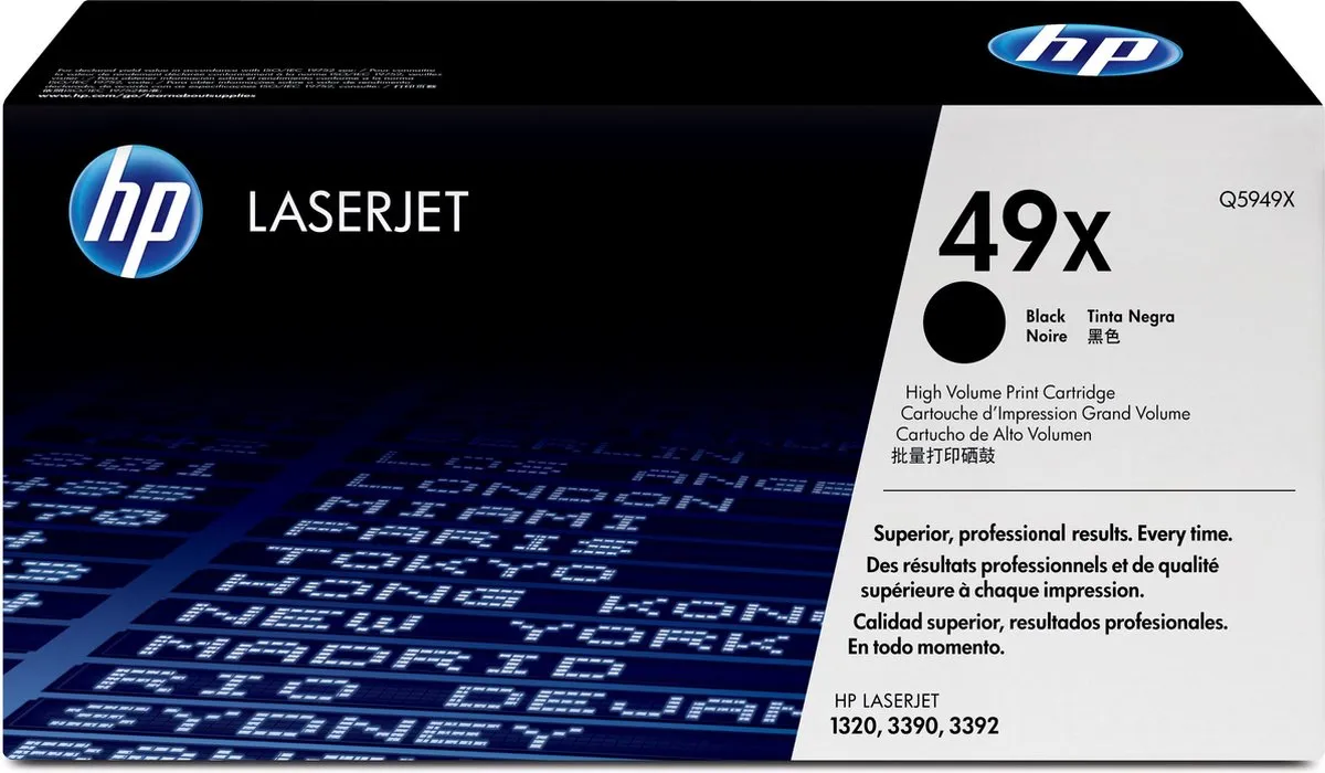 HP 49X Tonercartridge - 2500 Pagina's - Zwart