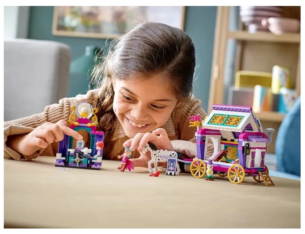 LEGO Friends Magische Caravan 41688 - Wit/Paars