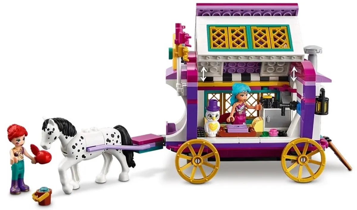 LEGO Friends Magische Caravan 41688 - Wit/Paars