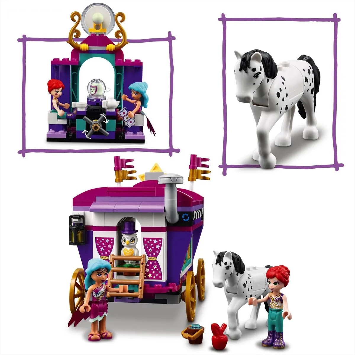 LEGO Friends Magische Caravan 41688 - Wit/Paars - afbeelding 6 van 6