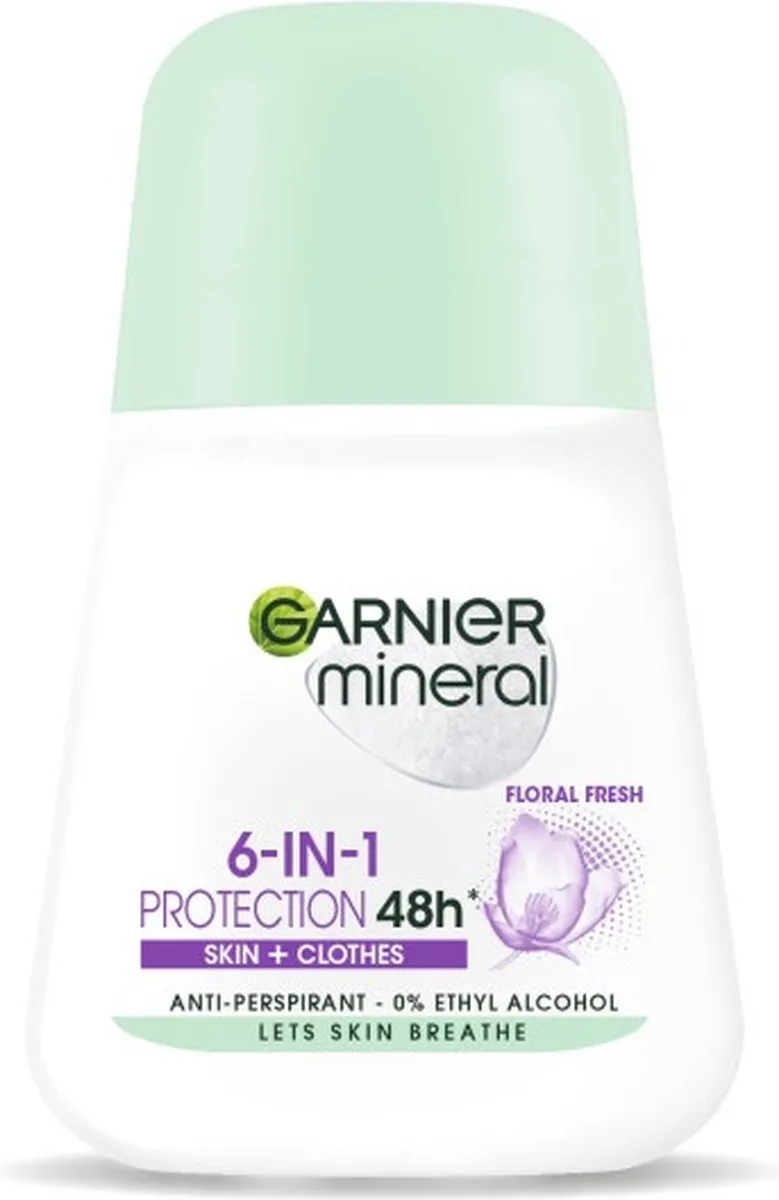 Garnier Mineral 6-in-1 Floral Fresh Roll-on 50ml