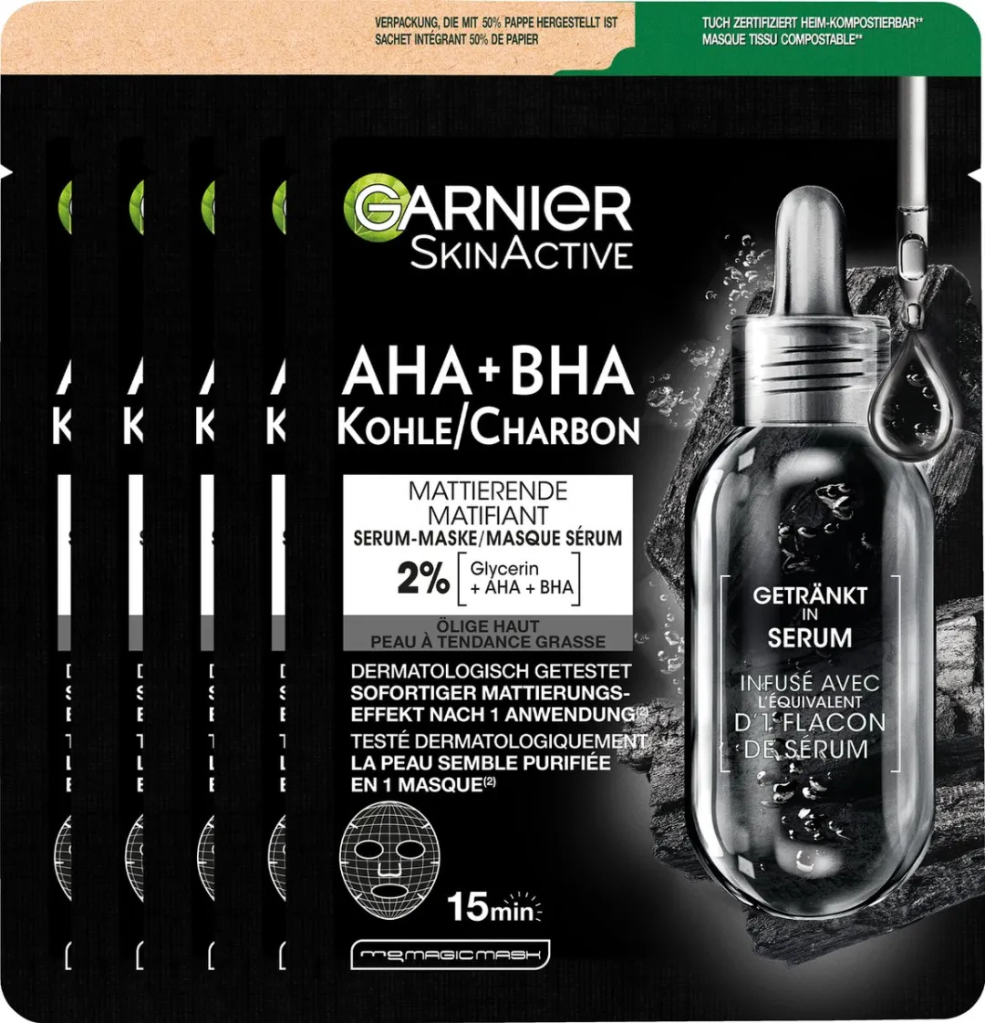 Garnier SkinActive Pure Charcoal Black Sheet Mask