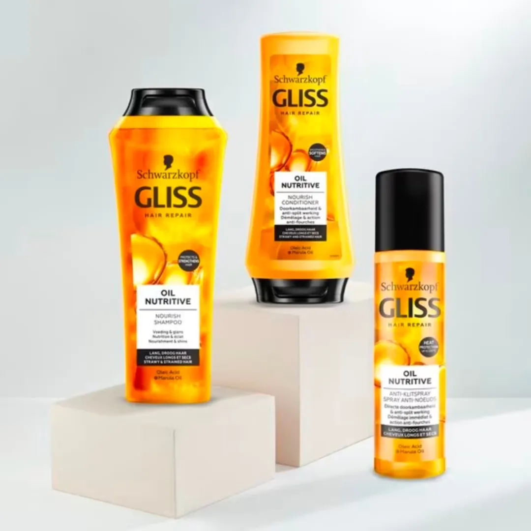 Schwarzkopf Gliss Conditioner Oil Nutritive Haarconditioner - 200ml - 5 Stuks