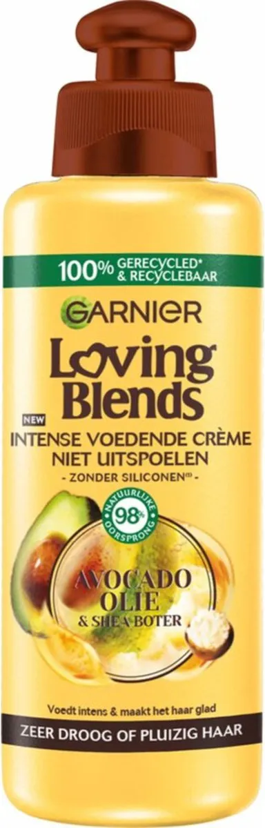 Garnier Loving Blends Avocado & Shea Leave-in Crème 200ml - 3 Stuks