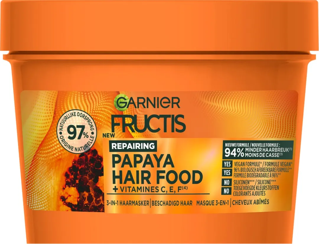 Garnier Fructis Hair Food Papaya Herstellend Haarmasker 400ml