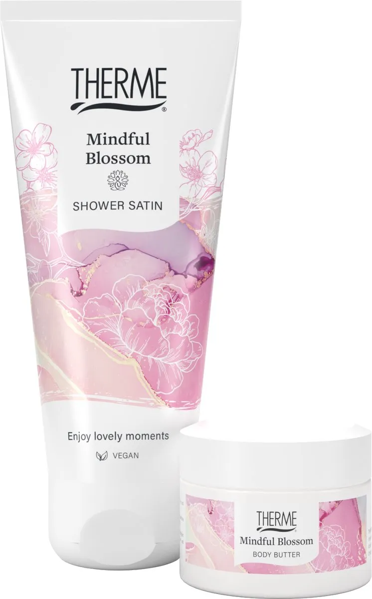 Therme Mindful Blossom Relaxing Geschenkset - Douchegel & Body Butter - 360.9g