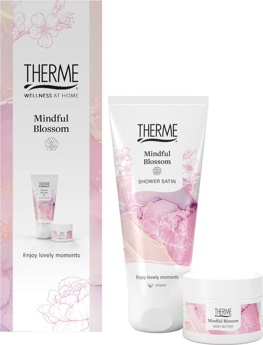 Therme Mindful Blossom Relaxing Geschenkset - Douchegel & Body Butter - 360.9g