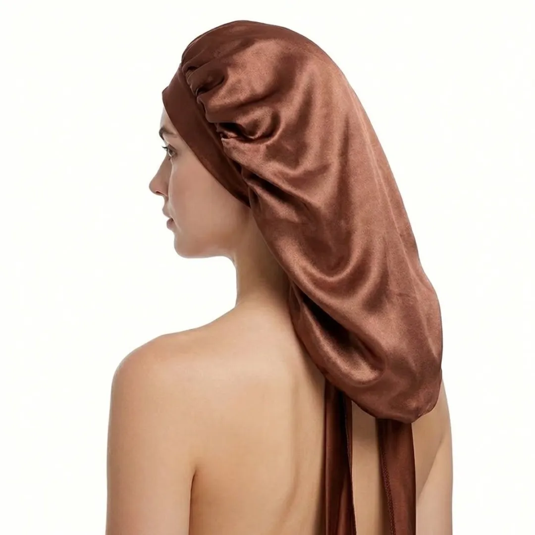 Nuvex Satin Haarbonnet Bruin