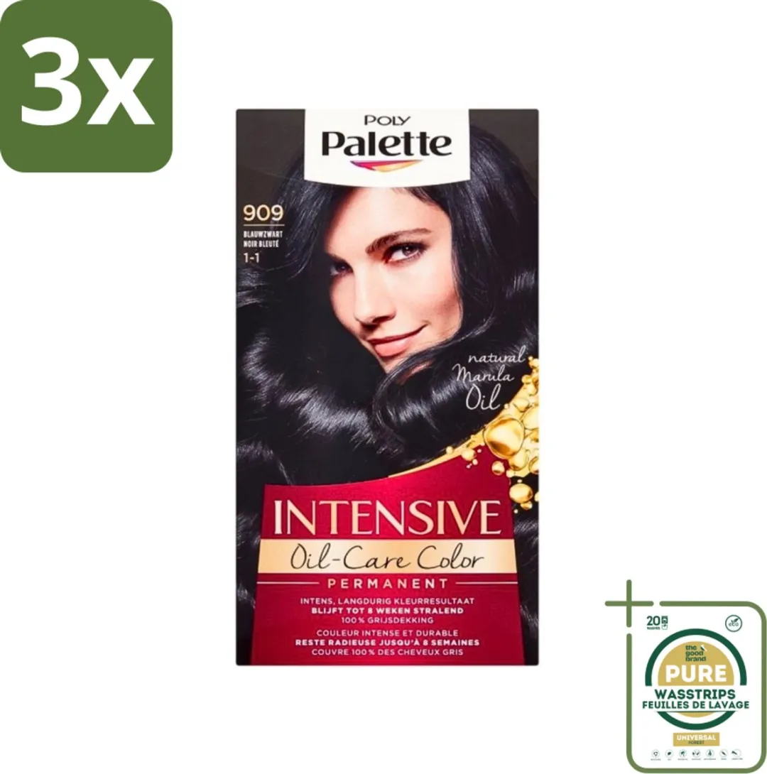Schwarzkopf Poly Palette Haarverf Blauw Zwart 909