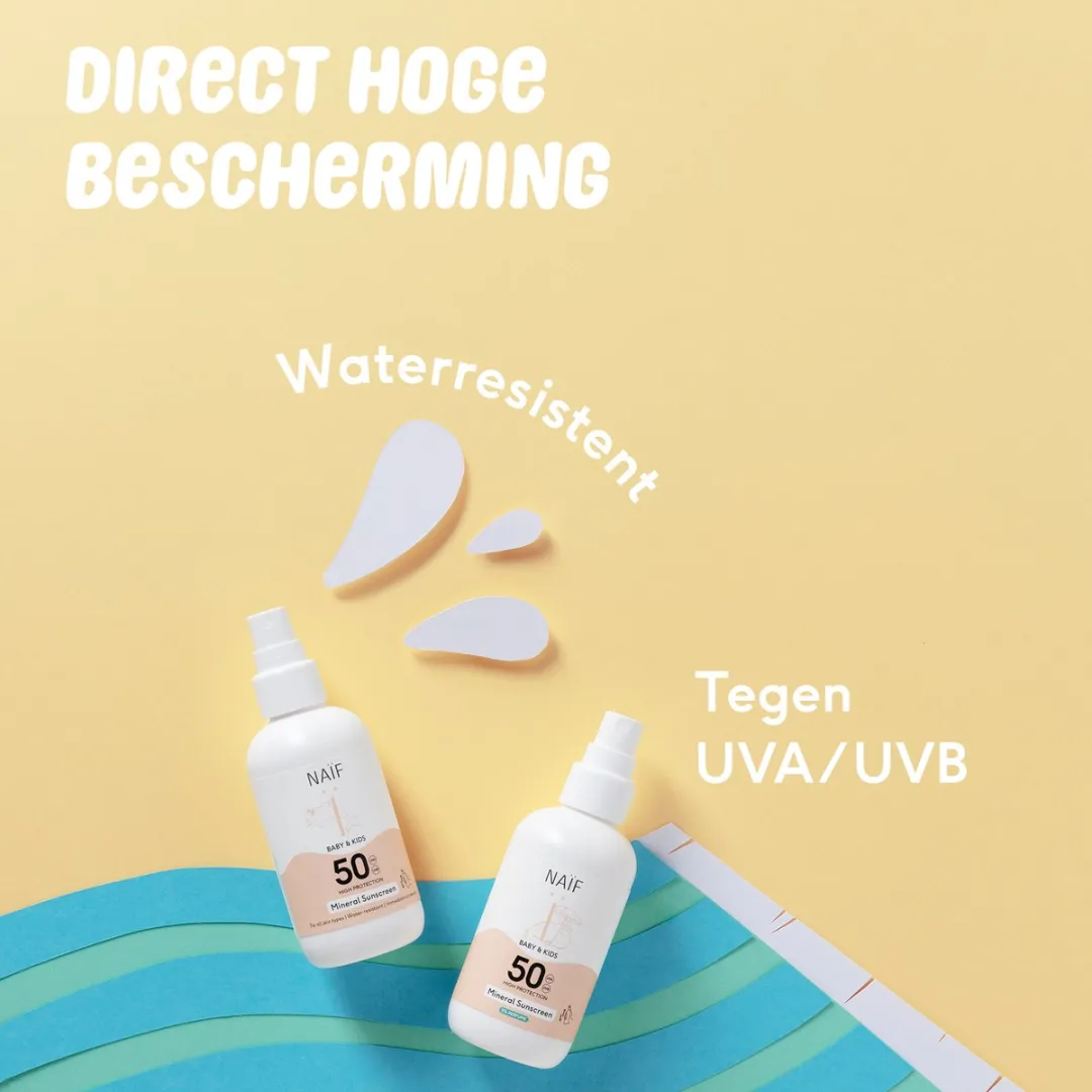 Naïf Zonnebrand Spray Baby & Kinderen SPF50 - 100ml