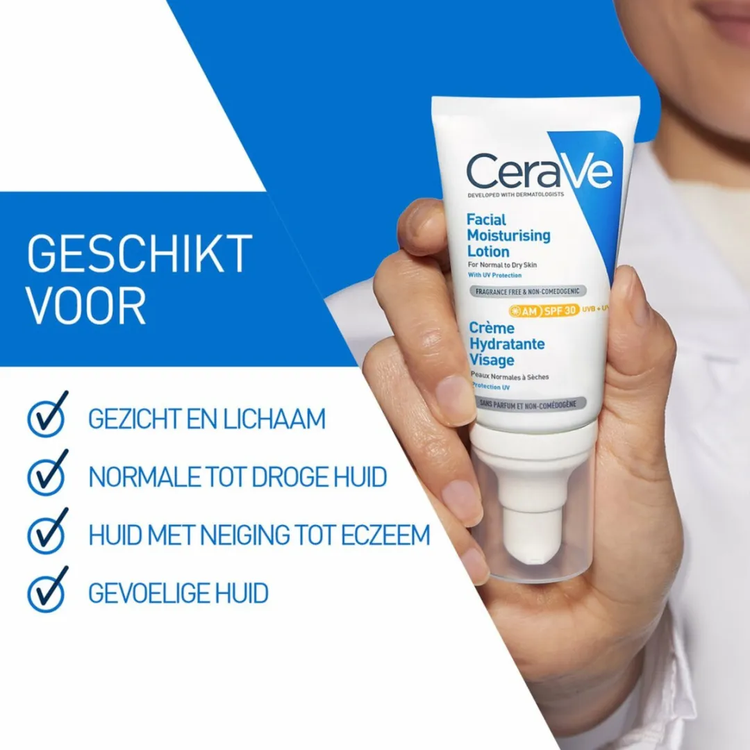 CeraVe Hydraterende Gezichtscrème SPF 30 - 3x52ml