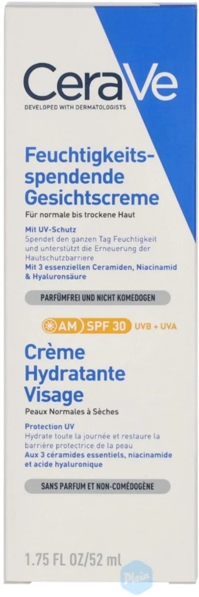 CeraVe Hydraterende Gezichtscrème SPF 30 - 3x52ml