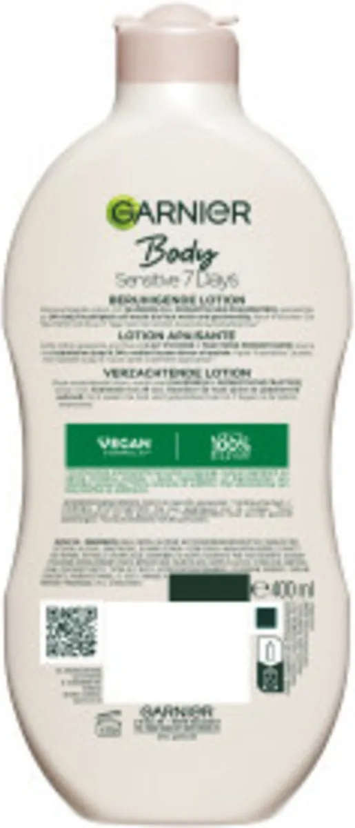 Garnier Body Sensitive 7 Days Bodylotion - 2400ml (6x400ml)