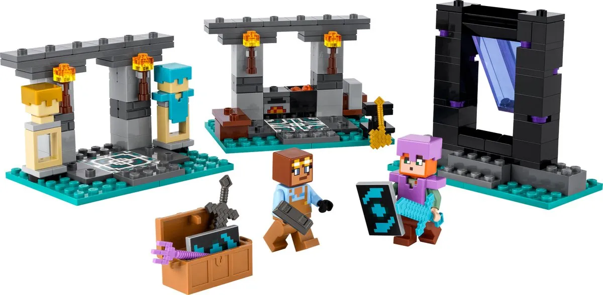 LEGO Minecraft De Wapensmederij 21252 - 203 Stenen