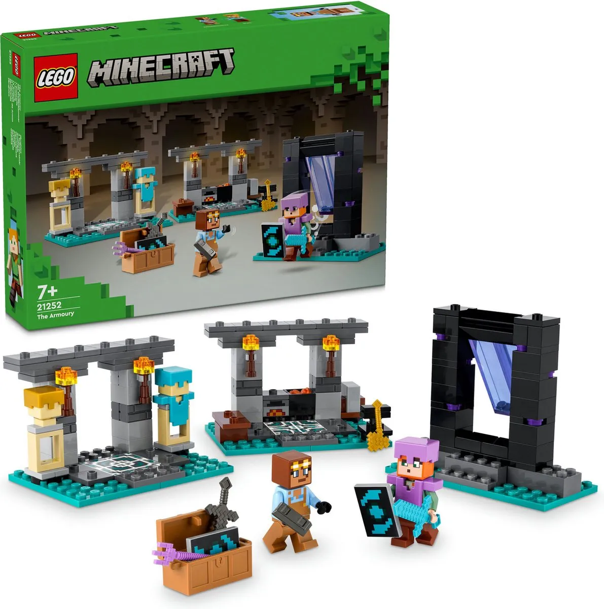 LEGO Minecraft De Wapensmederij 21252 - 203 Stenen