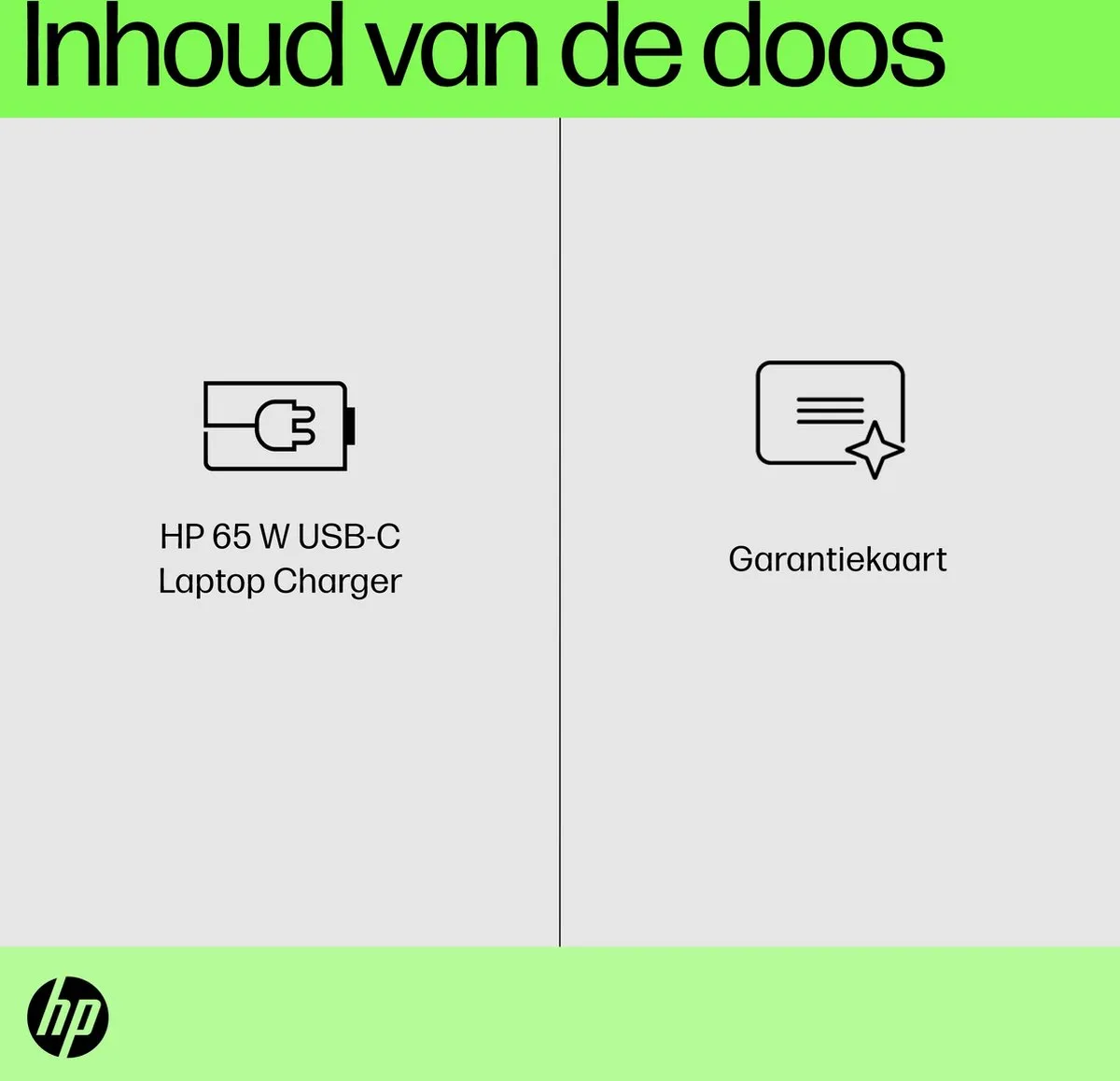 HP USB-C 65W Laptopoplader Origineel 671R2AA#ABB - Zwart