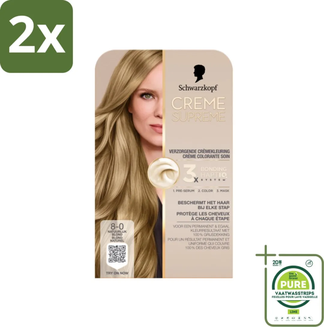 Schwarzkopf Creme Supreme 8-0 Haarkleuring